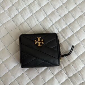 Tory Burch Black Quilted Kira Leather Wallet